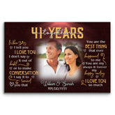 Personalized Photo Canvas - 41st Anniversary Gift For Husband And Wife - Custom Print, 41 Years Of Marriage - When I Tell You I Love You Bri In Style